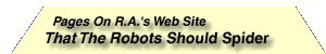 Pages That The Robots Should Spider